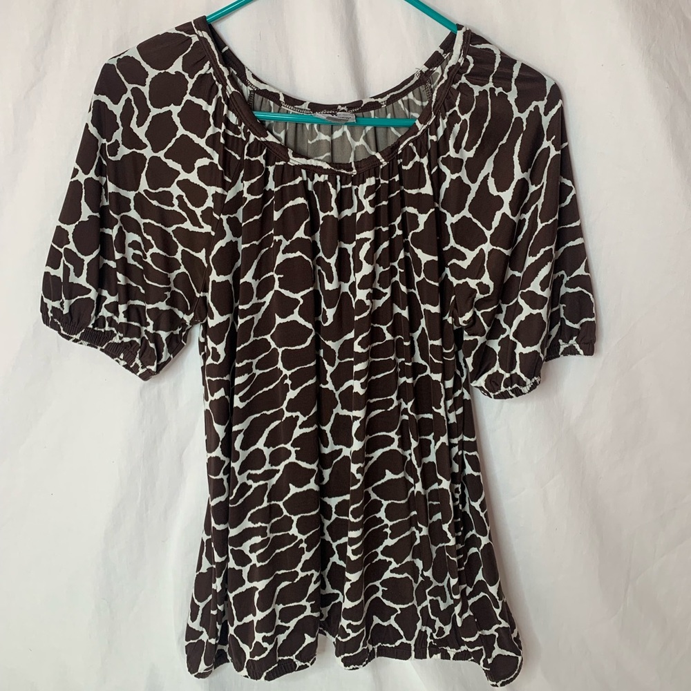 Worthington women’s top sizeS elastic hems loose fitting Stretch